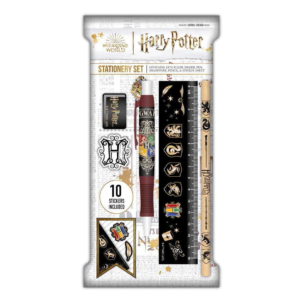 Harry Potter Set de Escritura Paper Pouch Colourful Crest Caja (6)