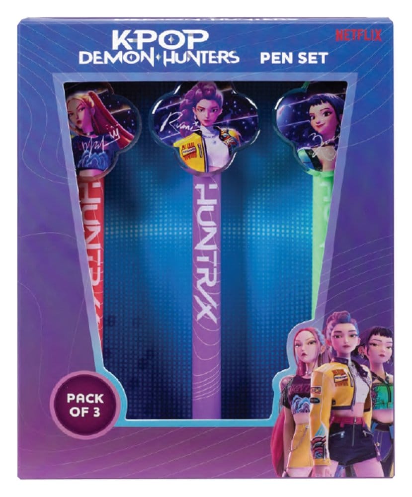 KPop Demon Hunetrs Packs de 3 Bolígrafos