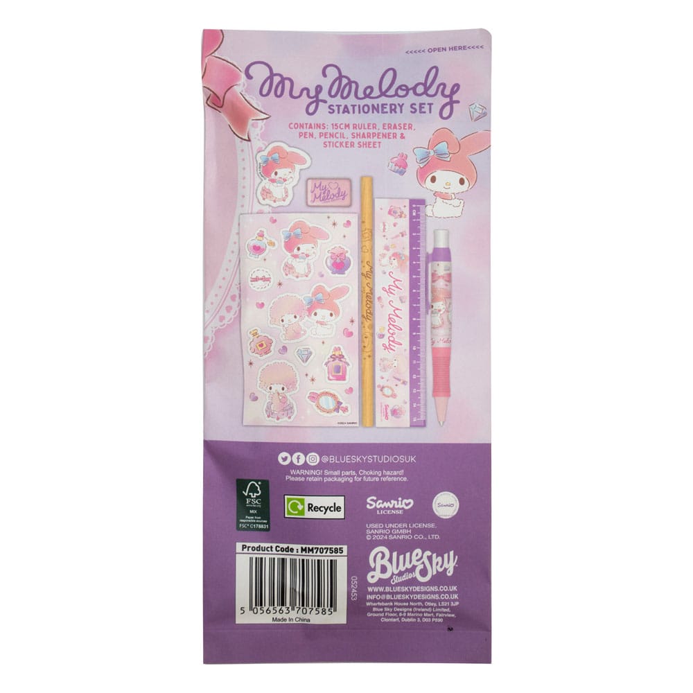 Sanrio pack de 6 Set de Escritura My Melody - Z POP Toys