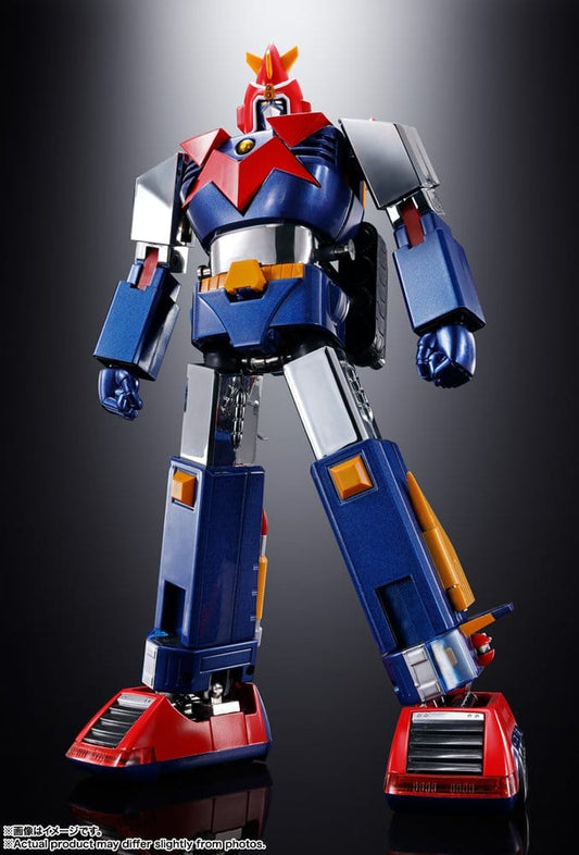 Super Electromagnetic Machine Voltes V Figura Diecast Soul of Chogokin GX-31SP Chodenji Machine Voltes V Chogokin 50th Ver. 25 cm