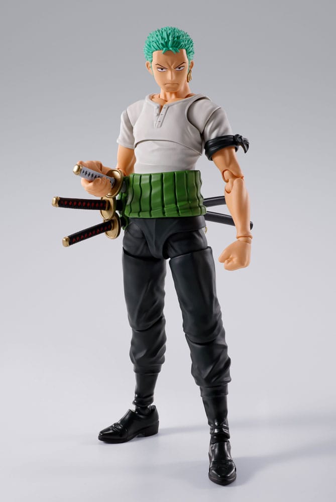One Piece Figura S.H.Figuarts Roronoa Zoro Romance Dawn Ver. 15 cm - BANDAI TAMASHII NATIONS FIGURA - Vista detallada