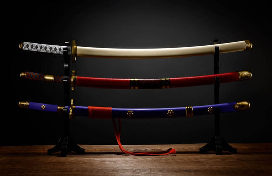 One Piece Set de 3 Réplicas Proplica 1/1 Espadas Roronoa Zoro Three Sword Style 95 cm