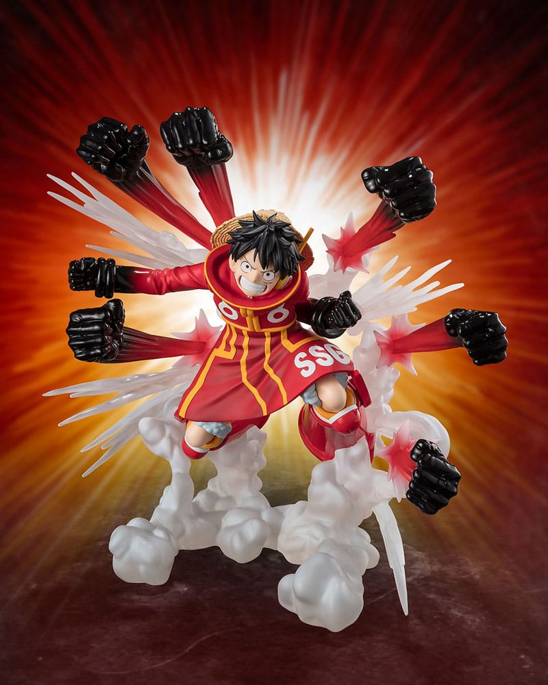 One Piece Figuarts ZERO Extra Battle Estatua PVC Monkey D. Luffy -Gum Gum Hawk Gatling- 19 cm