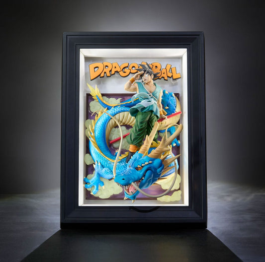 Dragon Ball Z Tamashii Art 3D Relief Picture Son Goku & Dragon 27 cm - BANDAI TAMASHII NATIONS DECORACIÓN - Vista detallada