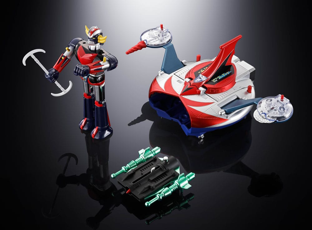 UFO Robo Grendizer Figura Chogokin Deluxe Grendizer & UFO Spazer 14 cm