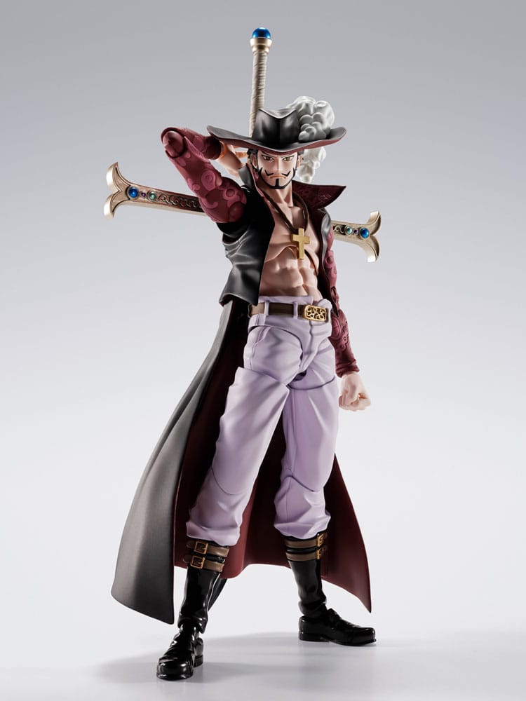 One Piece Figura S.H.Figuarts Dracule Mihawk Hawkeye 17 cm - BANDAI TAMASHII NATIONS FIGURA - Vista detallada
