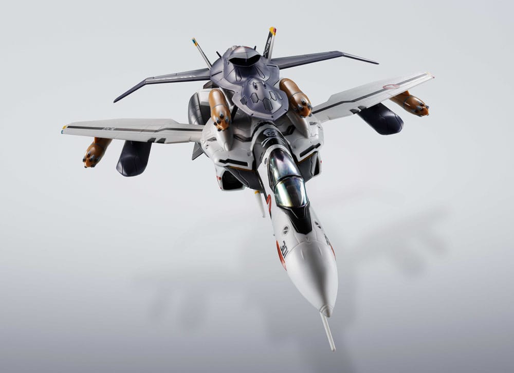 Macross Figura Hi-Metal R Chogokin VF-0S Phoenix (Roy Focker Use) & QF-2200D-B Ghost Set 14 cm