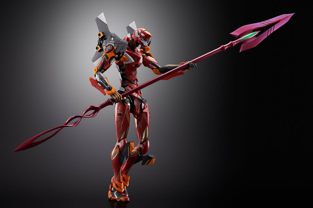 Neon Genesis Evangelion Figura Diecast Metal Build Eva Production Model-02 30th with the Spear of Cassius 22 cm