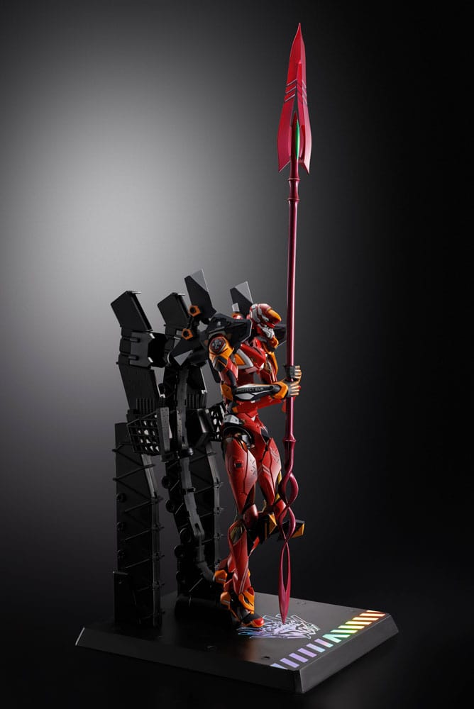 Neon Genesis Evangelion Figura Diecast Metal Build Eva Production Model-02 30th with the Spear of Cassius 22 cm