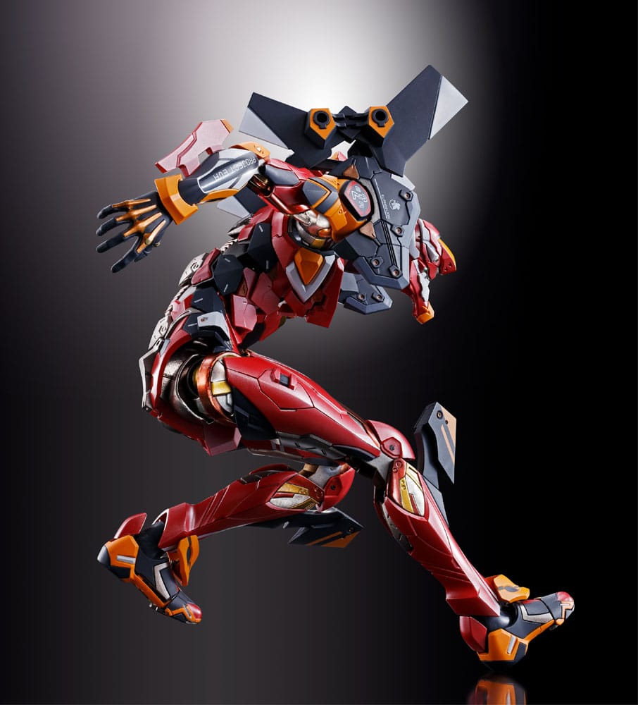 Neon Genesis Evangelion Figura Diecast Metal Build Eva Production Model-02 30th with the Spear of Cassius 22 cm