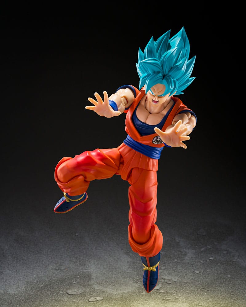 Dragon Ball Super Figura S.H.Figuarts Super Saiyan God Super Son Goku (Blue power transcending Limits) 15 cm