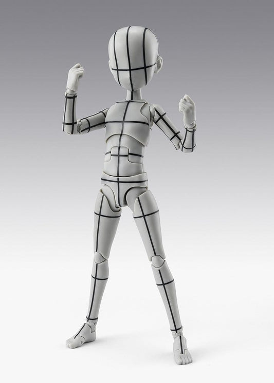 S.H.Figuarts Figura Body-Kun -Ken Sugimori- Edition -Wireframe- (Gray Color Ver.) 13 cm