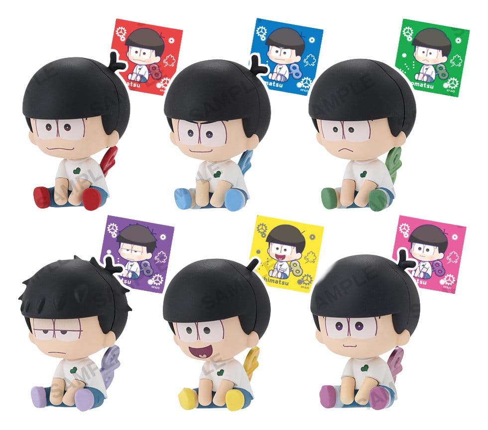 Osomatsu-san pack de 6 Cajas Sorpresas figuras PVC Petatto Clockwork Box Ver. 5 cm