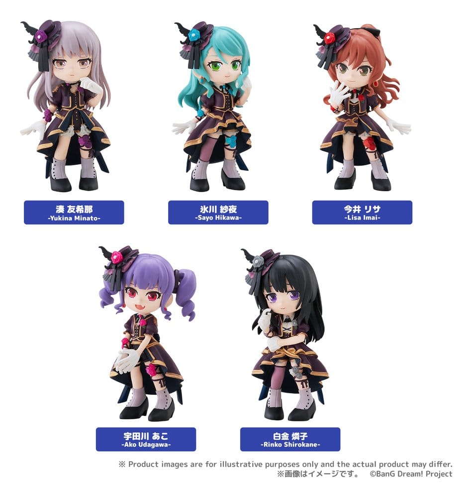 BanG Dream! PalVerse Collection figuras PVC Roselia Box Ver. 5 cm Surtido (6)