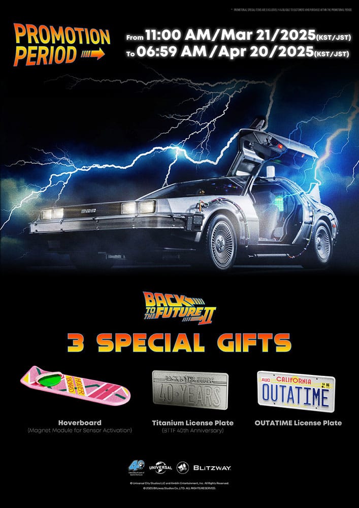 Regreso al Futuro II Vehículo 1/6 Time Machine 74 cm - Z POP Toys