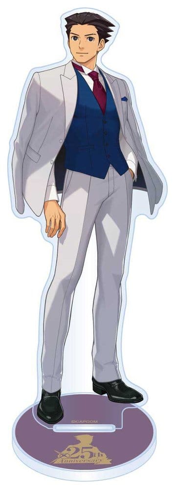 Ace Attorney 25th Anniversary Soporte acrílico Main Visual Phoenix Wright 13–15 cm