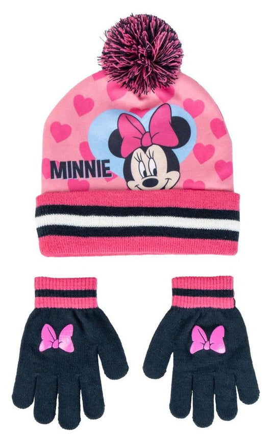Disney Set de 2 Beanie & Guantes Minnie Mouse