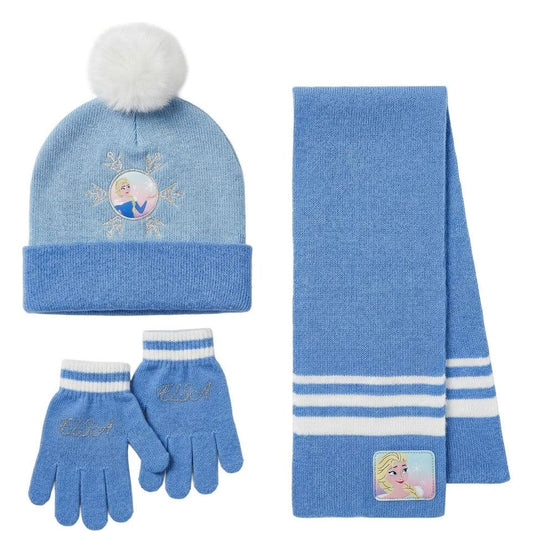 Frozen Gorro, Bufanda y Guantes Set de 3
