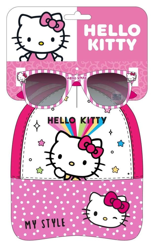 Sanrio Gorra & Gafas de Sol Set Hello Kitty A 53 cm