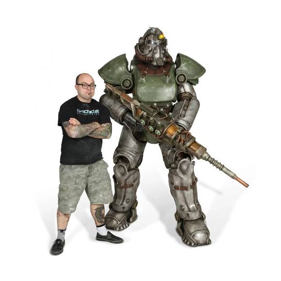 Fallout 4 Estatua tamaño real T-51b Power Armor 213 cm