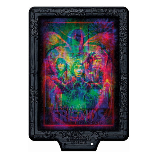 Stranger Things Metamorphic Art Collection Puzzle con efecto luminoso The Upside (520 piezas)