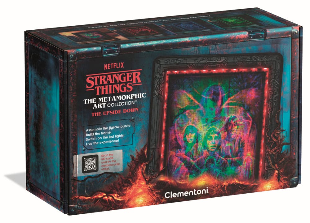 Stranger Things Metamorphic Art Collection Puzzle con efecto luminoso The Upside (520 piezas)
