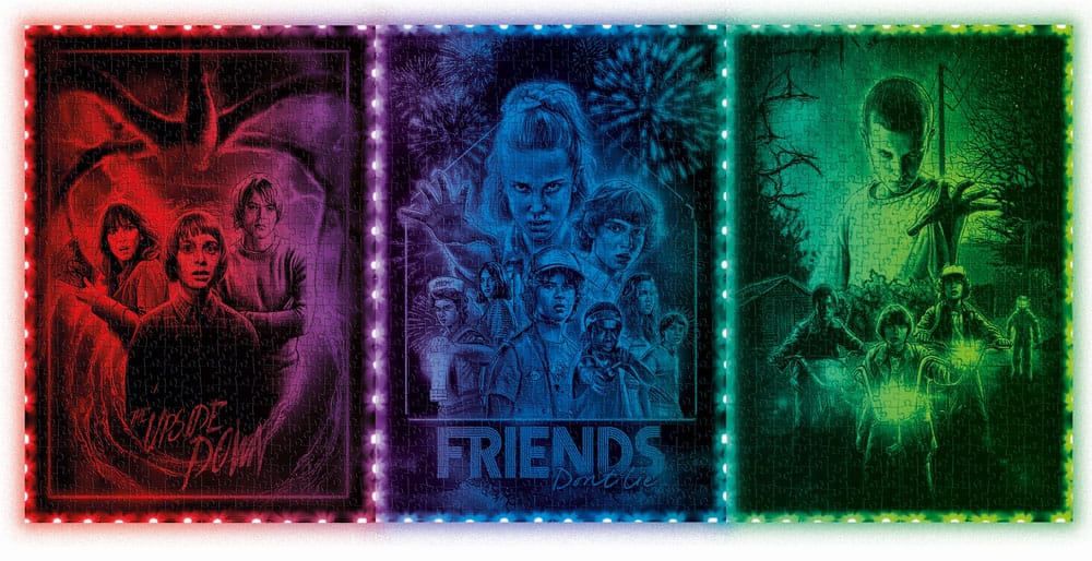 Stranger Things Metamorphic Art Collection Puzzle con efecto luminoso The Upside (520 piezas)
