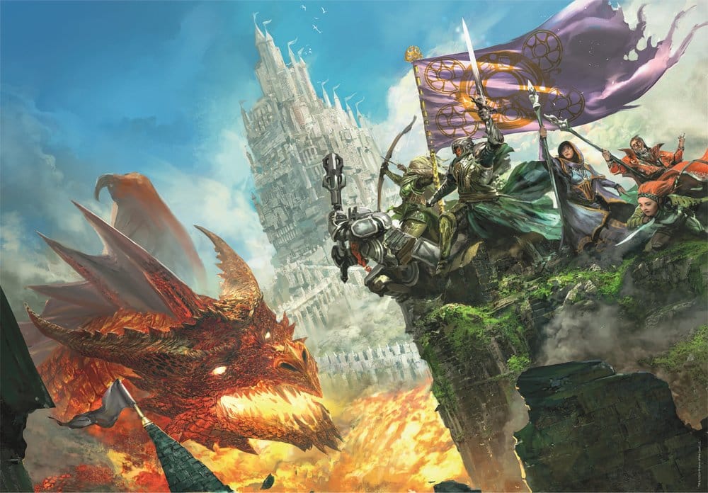 Dungeons & Dragons Gaming Puzzle Collection puzzle Attack of the Dragon (500 piezas)