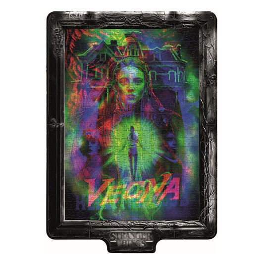 Stranger Things Metamorphic Art Collection Puzzle con efecto luminoso Vecna (520 piezas)