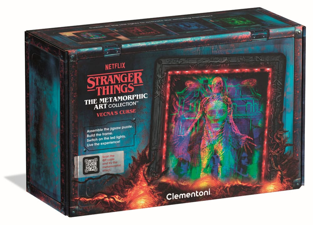 Stranger Things Metamorphic Art Collection Puzzle con efecto luminoso Vecna (520 piezas)
