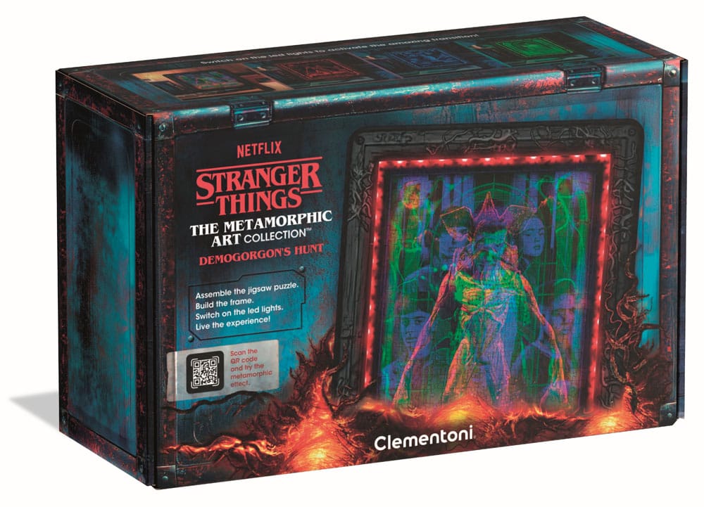Stranger Things Metamorphic Art Collection Puzzle con efecto luminoso Demogorgon (520 piezas)
