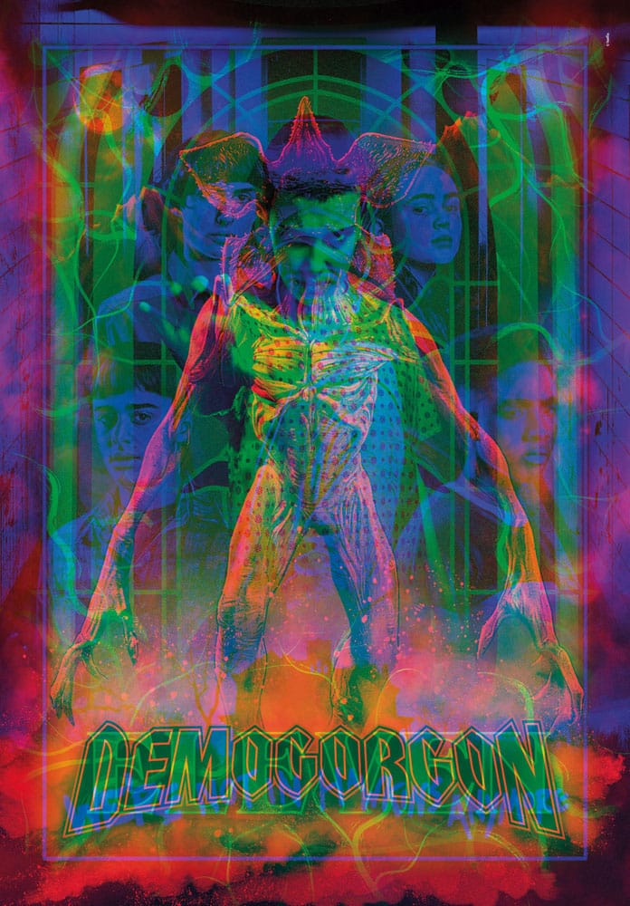 Stranger Things Metamorphic Art Collection Puzzle con efecto luminoso Demogorgon (520 piezas)