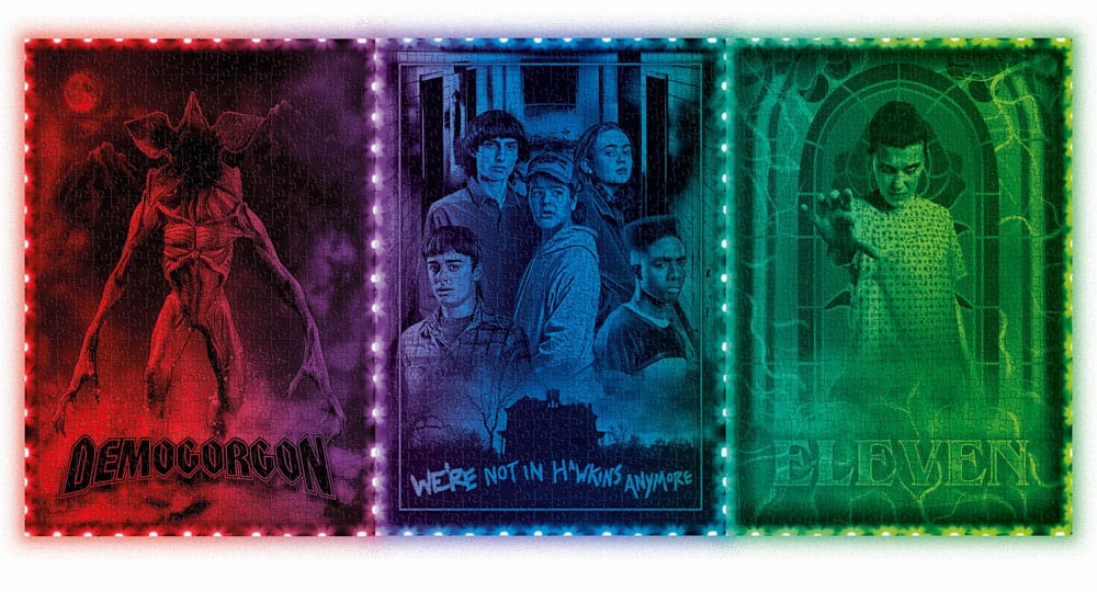 Stranger Things Metamorphic Art Collection Puzzle con efecto luminoso Demogorgon (520 piezas)
