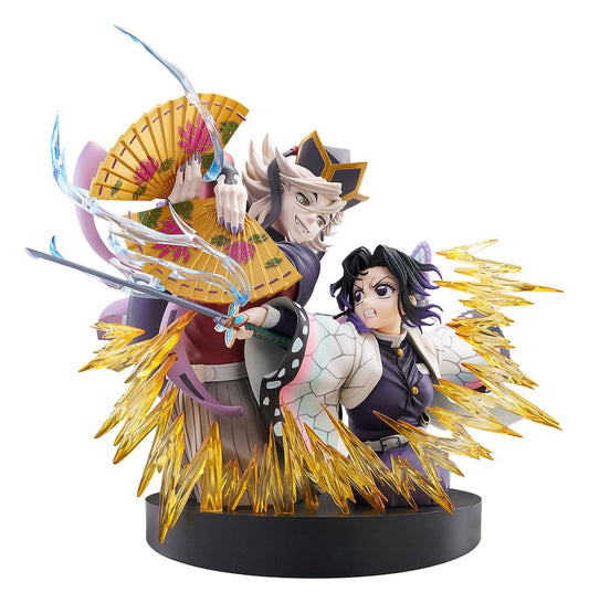 Demon Slayer: Kimetsu no Yaiba Pack de 2 Figuras PVC Shinobu Kocho & Doma 18 cm