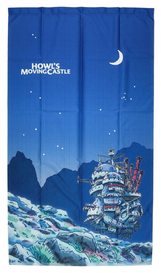 El castillo ambulante Cortinas Noren Moonlit night