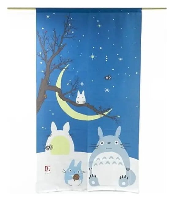 Mi vecino Totoro Cortinas Noren Totoro & snowman