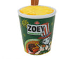 Las guerreras K-pop Figura Antiestrés Squishy Zoey Hamburger Noodles