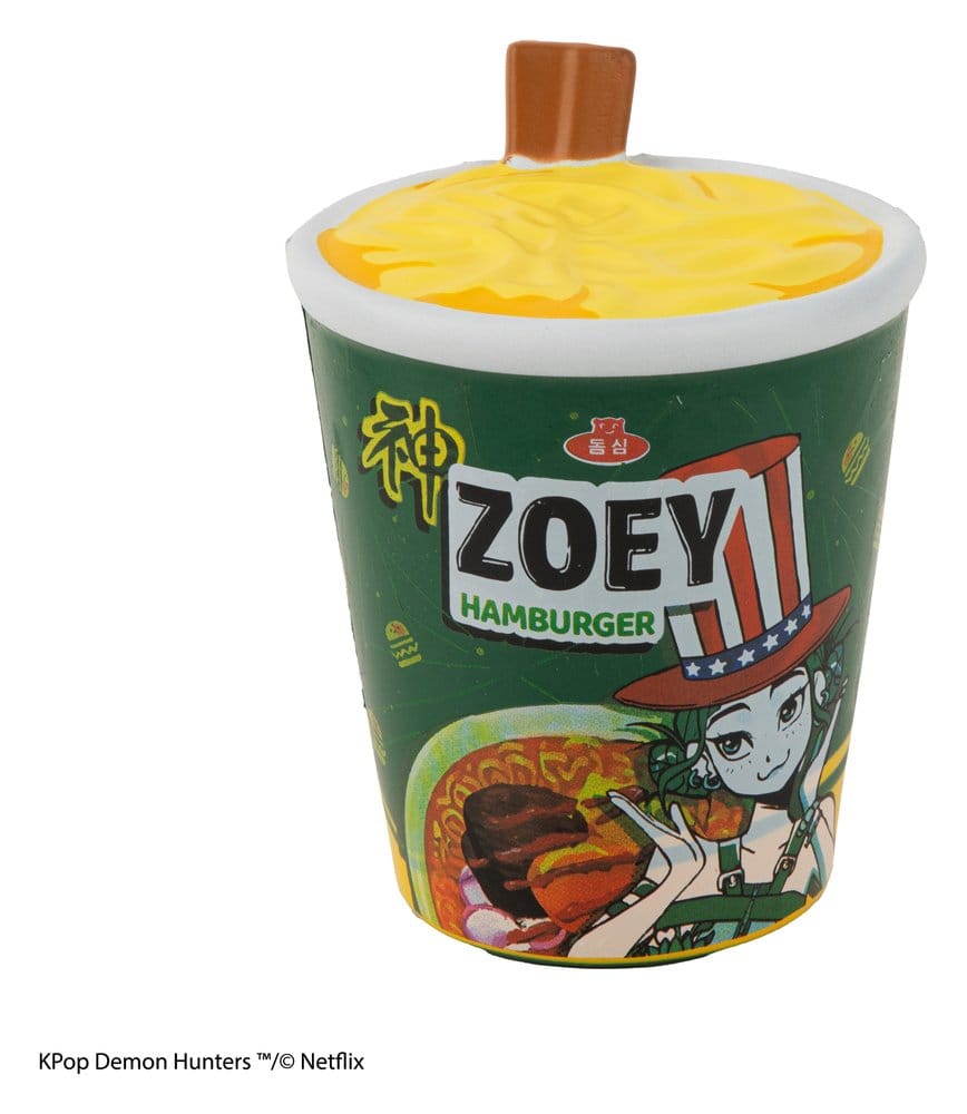 Las guerreras K-pop Figura Antiestrés Squishy Zoey Hamburger Noodles