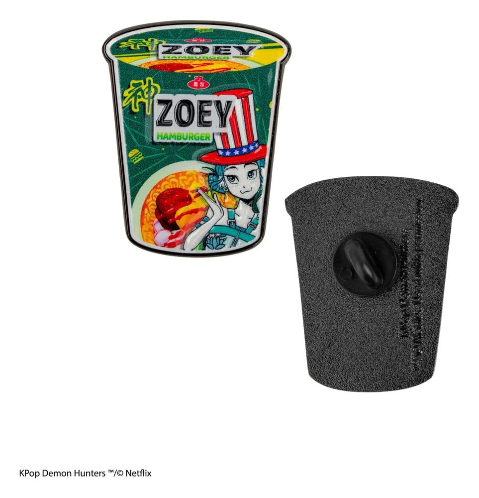 Las guerreras K-pop Pin Zoey Hamburger Noodles