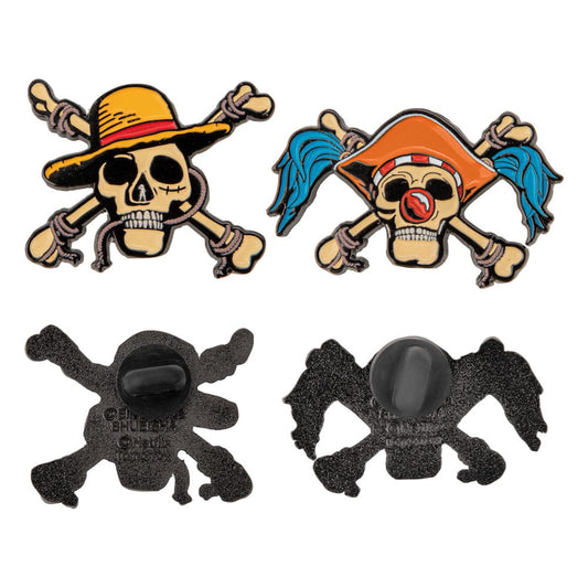 One Piece Pack 2 Pin Chapas Luffy & Buggy
