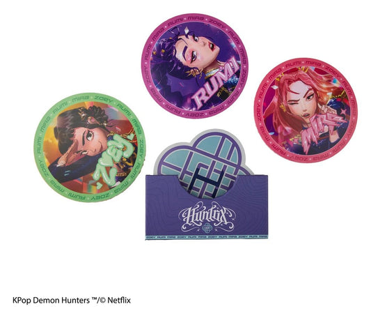 Las guerreras K-pop Juego de 4 Posavasos HUNTR/X