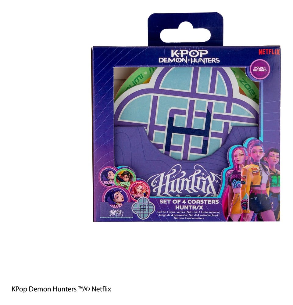 Las guerreras K-pop Juego de 4 Posavasos HUNTR/X