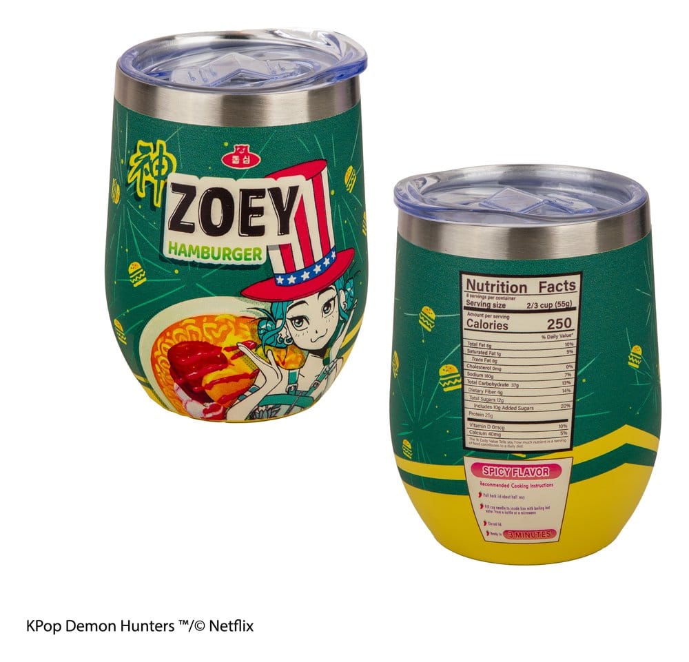 Las guerreras K-pop Taza de Viaje Zoey Hamburger