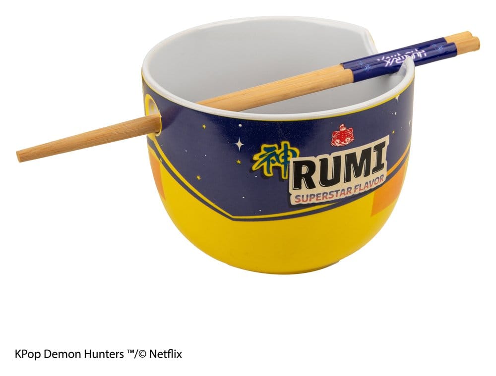 Las guerreras K-pop Bol de Ramen con Palillos Rumi Superstar Flavor
