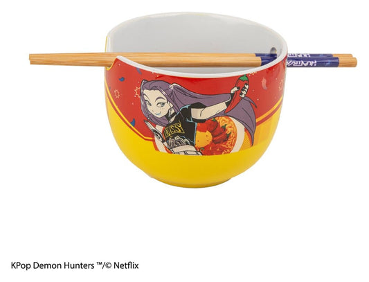 Las guerreras K-pop Bol de Ramen con Palillos Mira Spice Queen