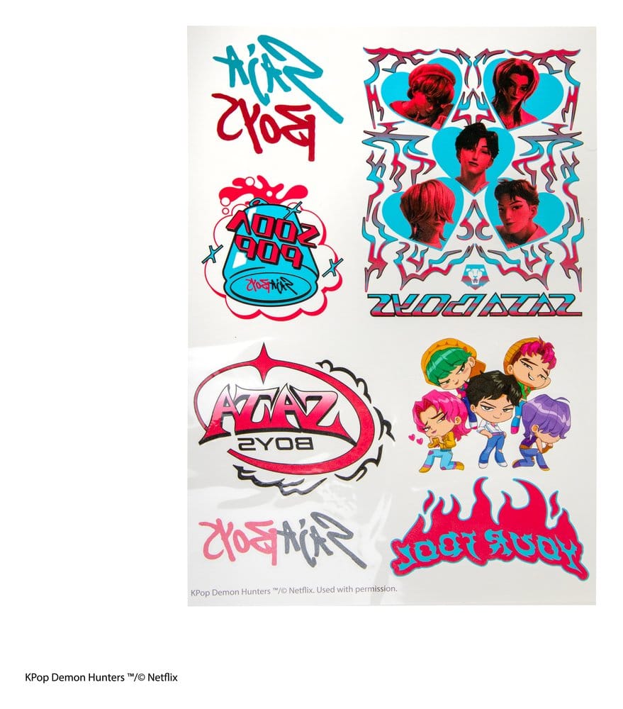 Las guerreras K-pop Tatuajes Adhesivos KPop Demon Hunters