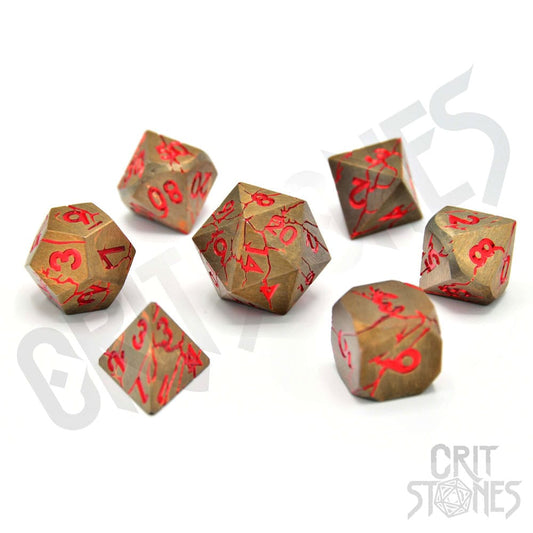 CritStones Metal Pack de Dados Rage Within (7)