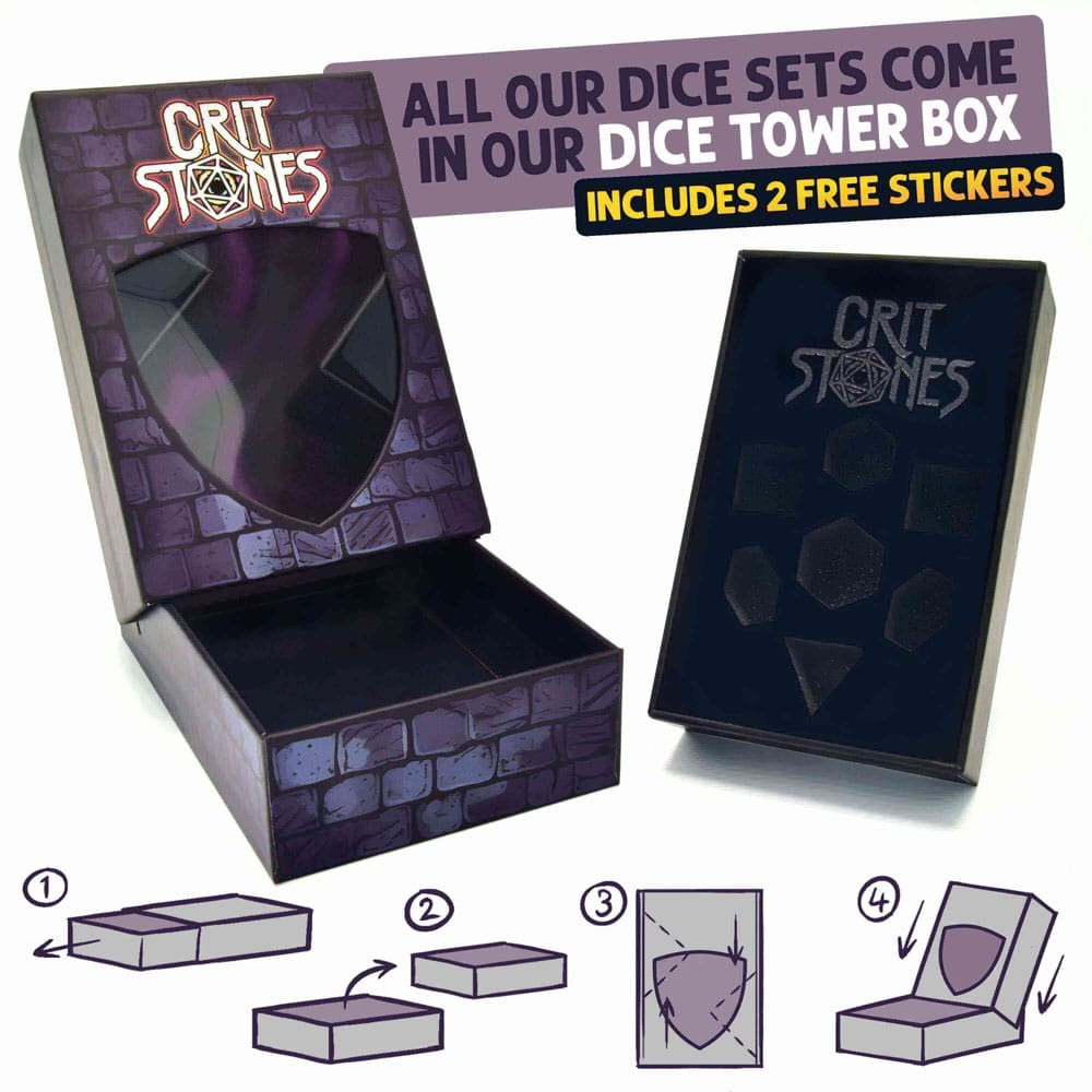 CritStones Liquid Core Pack de Dados Fantasia Fluid Electroplated  (7)