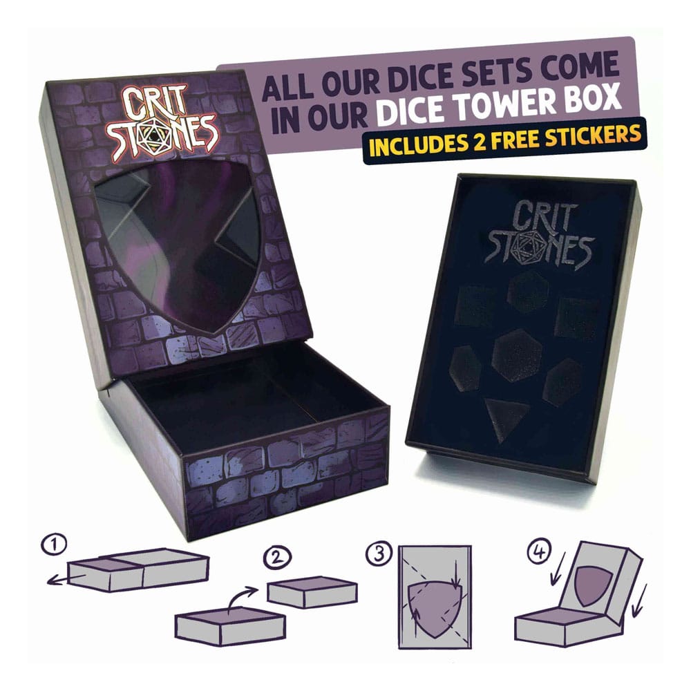 CritStones Metal Pack de Dados Unholy Bane (7)
