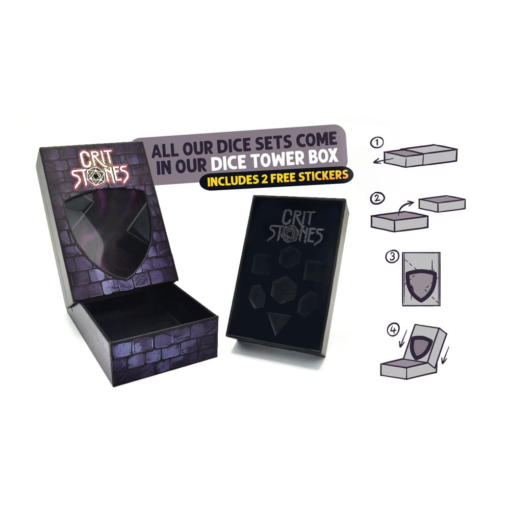 CritStones Metal Pack de Dados Unholy Bane (7)